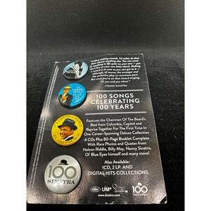 Frank Sinatra Ultimate Sinatra 100 Years 100 Songs Promo 4 Pin Button Set Card